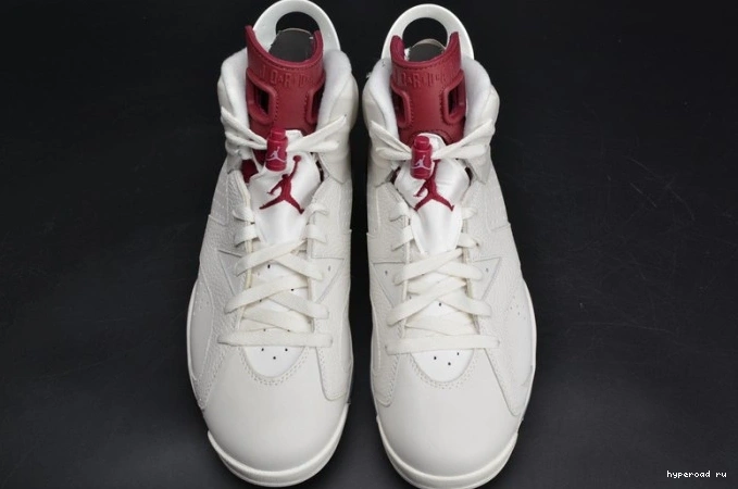 Jordan 6 Retro white 384664-116 Air Maroon 0815